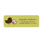 fatfatin Candy Damask Chicks Address Labels labels