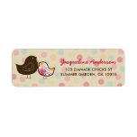 fatfatin Candy Damask Chicks Address Labels