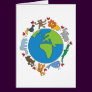 fatfatin Cartoon Animals Of The World Card