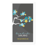 fatfatin Cherry Blossoms Love Birds Profile Card Business Card Templates