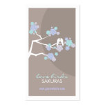 fatfatin Cherry Blossoms Love Birds Profile Card Business Card Templates