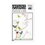 fatfatin Colorful Summer Bird and Swirls Stamps stamps