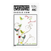 fatfatin Colorful Summer Bird and Swirls Stamps