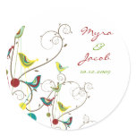 fatfatin Colorful Summer Bird and Swirls Sticker
