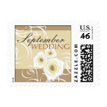 fatfatin Cream Roses & Swirls Fall Wedding Stamps