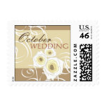 fatfatin Cream Roses & Swirls Fall Wedding Stamps