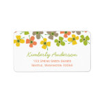 fatfatin Daisy Pop Sweet Lime Address Labels labels