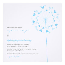 fatfatin Dandelions Love 01 Wedding Invitation