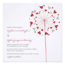 fatfatin Dandelions Love 03 Wedding Invitation