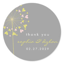 fatfatin Dandelions Love 05 Thank You Sticker