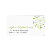fatfatin Dandelions Love 07 Address Label