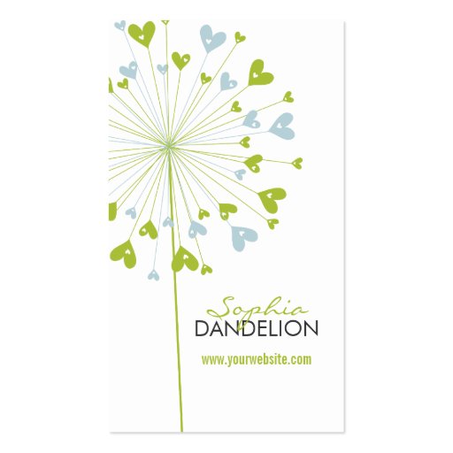 fatfatin Dandelions Love 07 Profile Card Business Cards