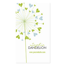 fatfatin Dandelions Love 07 Profile Card Business Cards
