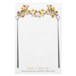 fatfatin Fall Autumn Knotted Love Trees Wedding stationery