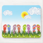 fatfatin Flip Flops Fun in the Sun Mousepad
