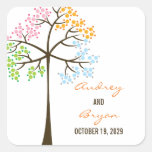 fatfatin Four Seasons Tree Fall Wedding Sticker