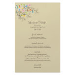 fatfatin Groovy Flower Garden Wedding Menu Flyer Design