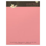fatfatin Ikebana Pink Blooms Business Letterhead