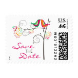 fatfatin Kissing Summer Birds Save The Date Stamps