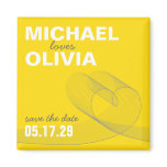fatfatin Loopy Love Lines Save The Date Magnet magnets