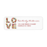 fatfatin LOVE Spring Flowers Address Labels labels