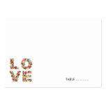 fatfatin LOVE Spring Flowers Guest Place Card business cards