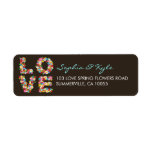 fatfatin LOVE Spring Flowers Return Address Labels labels