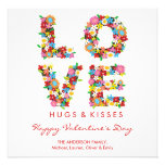 fatfatin LOVE Spring Flowers Valentine Greetings invitations