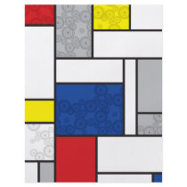 fatfatin Mondrian + Retro Circles Custom Flyer