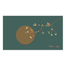 fatfatin Nesting Bird and Family 02 Profile Card Business Card Templates