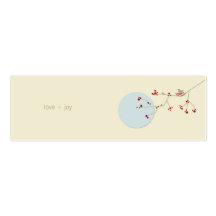 fatfatin Nesting Bird and Family Profile Card Business Card Template