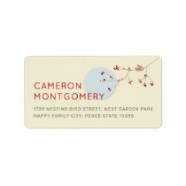 fatfatin Nesting Bird + Family *1 Address Label