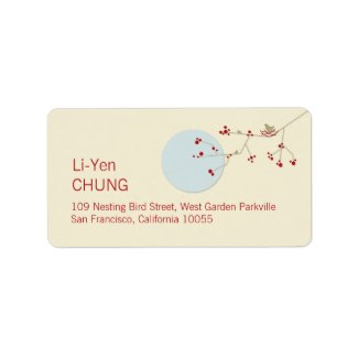 fatfatin Nesting Bird + Family *1 Address Label