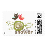 fatfatin Nesting Owl Family Baby Shower Stamps