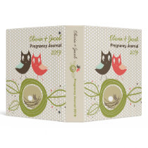 fatfatin Nesting Owl Family Custom Binder