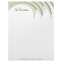 fatfatin Party Stripes Modern Letterhead