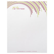 fatfatin Party Stripes Modern Letterhead