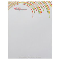 fatfatin Party Stripes Modern Letterhead