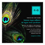 fatfatin Photography Peacock Feathers Wedding Invi Custom Invite
