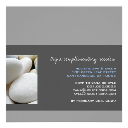 fatfatin Photography | White Pebbles Spa Promotion Announcements