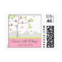 fatfatin Pink Cupcakes Tree Birthday Stamps