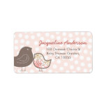 fatfatin Pink Damask Chicks Address Labels labels