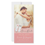 fatfatin Pink Flip Flops Save Date Announcement Photo Card