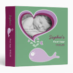 fatfatin Purple Whale Baby Custom Photo Binder