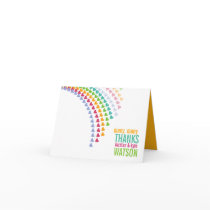 fatfatin Rainbow Heart Sprinkles Thank You Card