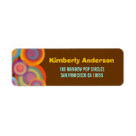 fatfatin Rainbow Pop Circles Address Labels labels