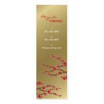 fatfatin Red Sakuras Oriental Zen Profile Card Business Card