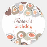 fatfatin Retro Pebbles Birthday Sticker