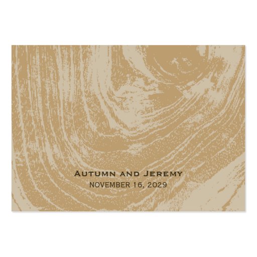 fatfatin Rustic Wood Autumn Fall Place Card Business Card Template (back side)