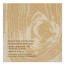 fatfatin Rustic Wood Autumn Fall Save The Date Custom Announcements